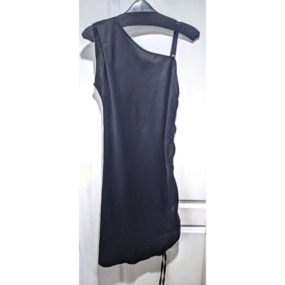 Nwt T By Alexander Wang | Drape Dress In Black - Picture 5 of 10